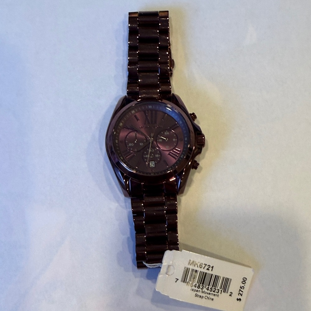 Michael Kors MK6721 Bradshaw Ladies Chronograph Quartz Watch Needs New Battery